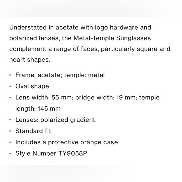 Tory Burch sunglasses new with tag - Picture 6 of 12